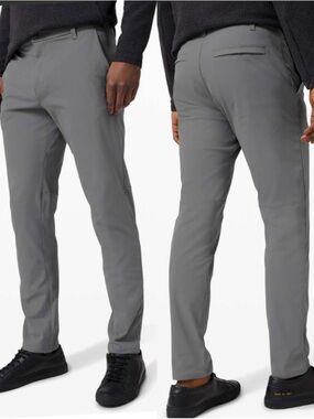 LULULEMON Men’s Commission Pant Classic Warpstreme Asphalt Grey M5986S Size 36